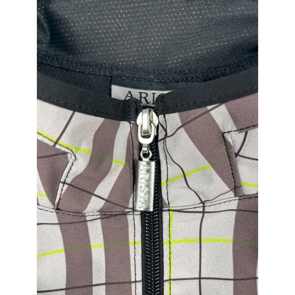 Arista Equestrian Limited Edition Riding Vest Womens Plaid Gray Green Large - Picture 4 of 7